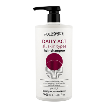 Шампунь щоденний для всіх типів шкіри DAILY ACT all skin types hair shampoo FF00001-4 фото